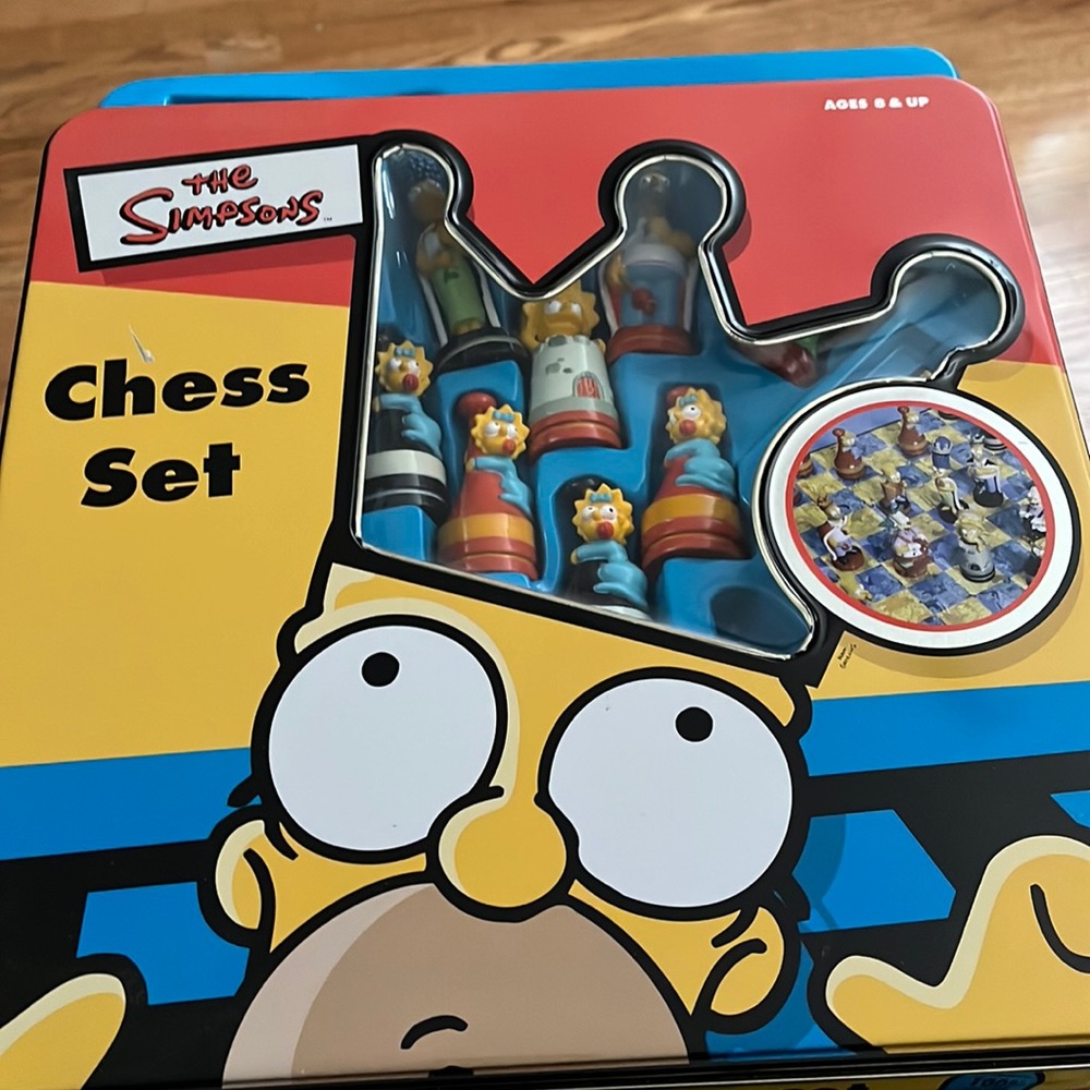 The Simpsons chess set